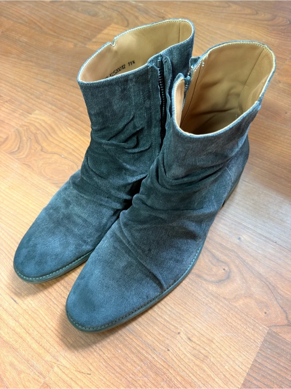 John Varvatos Morrison Sharpie Men's Suede Chukka Boots - Charcoal -
